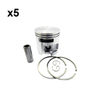 Holzfforma 5PCS 51mm Piston Kit For HUS-575 Chainsaw #537 32 85 02