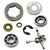 Holzfforma Crankshaft 3/8"-7T Chain Sprocket Rim Bearing Grooved Ball Bearing Washer E-clip Oil Combo For ST MS460 046