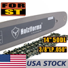 US STOCK - Holzfforma® 14 Guide Bar &Saw Chain Combo 3/8LP .050 50DL For Stihl MS170 MS180 MS181 MS190 MS191T MS192T MS200 MS200T MS210 MS211 MS230 MS250 017 018 020 021 023 025 Chainsaw 2-4 Days Delivery Time Fast Shipping For US Customers Only
