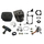 Cylinder Piston Kit with Bore 46mm Muffler Crankshaft Gasket Kit Fuel Hose Fuel Filter Oil Seal Spark Plug Starter Grip Decompression Value M10X1.0 For Hus55 Chainsaw 
