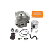 56MM Bore Cylinder Piston Kit Air Filter Intake Grooved Ball Bearing Fuel Hose Fuel Filter Spark Plug For TS700 TS800 Concrete Saw