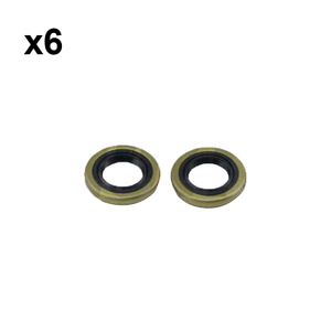 Holzfforma 6PCS Oil Seal Set 15x26x4 For HUS 51 55 357 359 254 257 262 Chainsaw #505 27 57-19
