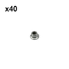 Bulk 40 Pcs M5-0.8 or 5mm Metric Hex Flange Stop Lock Nut OEM# 9216 263 0700