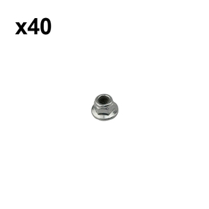 Bulk 40 Pcs M5-0.8 or 5mm Metric Hex Flange Stop Lock Nut OEM# 9216 263 0700