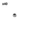 Bulk 40Pcs M5 Hex Lock Nut Nylon 5mm Marine Grade Stainless Steel OEM# 9214 320 0700