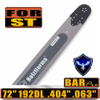 Holzfforma 72Inch .404" .063"(1.6mm) 192 Drive Links Solid Guide Bar For ST 088 MS880 070 090 084 076 075 051 050 Chainsaw