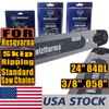 US STOCK - Holzfforma® Pro 24inch 3/8 .058 84DL Solid Guide Bar & Standard Chain & Ripping Chain & Skip Chain Combo For Husqvarna 61 66 266 268 272 281 288 365 372 385 390 394 395 480 562 570 575 Chainsaw 2-4 Days Delivery Time Fast Shipping For US Customers Only