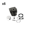 5Sets 46MM Bore Cylinder Piston Kits With Cylinder Gasket Muffler Gasket Piston Needle Cage For Hus55