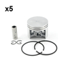 Holzfforma 5PCS 50mm Piston Kit For ST MS440 Chainsaw #1128 030 2015
