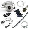 Holzfforma Ignition Coil Carburetor Fuel Line Filter Spark Plug Intake Manifold Washer Combo For ST MS380 038 Chainsaw