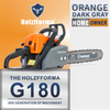 31.8cc Holzfforma® G180 Gasoline Chain Saw Power Head Orange Dark Gray Only Without Guide Bar and Saw Chain All Parts Are For MS180 018 Chainsaw
