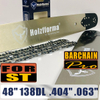 Holzfforma 48inch 404 .063 138DL Guide Bar & Saw Chain For Stihl MS880 088 070 090 084 076 075 051 050 Chainsaw