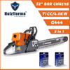 71cc Holzfforma G444 Chainsaw Power Head 52" Bar Standard Ripping Skip Chain