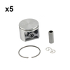 Holzfforma 5PCS Piston Kit with Bore 52mm For HUS 272 Chainsaw #506 26 02 01