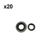 Holzfforma 20PCS Oil Seal Set 13.5x20x4 15x29.6x4 For ST MS460 Chainsaw #9640 003 1355,9640 003 1600