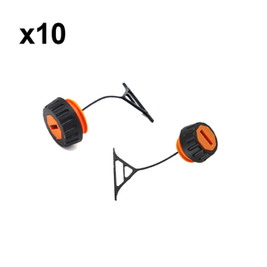 10Pcs Oil Cap & Fuel Cap Orange Dark Color For 028 MS360 036 MS380 038 Chainsaw