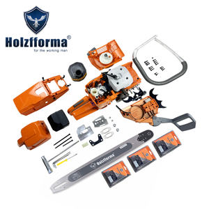 Holzfforma 93.6CC G395 Gasoline Chain Saw Power Head With 72inch Three Chains And Bar Already Tested All parts are For Husqvarna 394 395 Chainsaw For US Customers