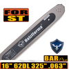Holzfforma® .325 .063 16inch 62 Drive Links 3005-000-4713 Guide Bar For Many Stihl Chainsaws like Stihl MS170 MS180 MS181 MS190 MS191T MS192T MS200 MS200T MS210 MS211 MS230 MS250 017 018 020 021 023 025