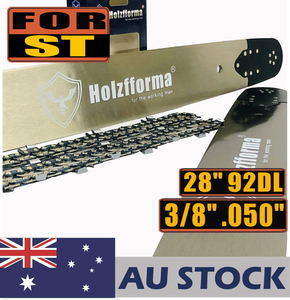 AU STOCK only to AU ADDRESS - Holzfforma® 28inch 3/8 .050 92DL Bar & Full Chisel Saw Chain Combo For Stihl Chainsaw MS360 MS361 MS362 MS380 MS390 MS440 MS441 MS460 MS461 MS660 MS661 MS650 2-4 Days Delivery Time Fast Shipping For AU Customers Only