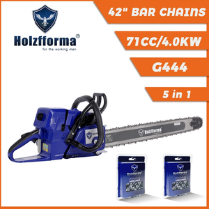 Holzfforma G444 71cc Chainsaw Power Head With 3/8".063" 42" 136DL Bar Chain