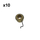 Holzfforma 10PCS Worm and Spring For ST MS360 MS340 036 034 Chainsaw #1125 640 7110, 1125 647 2400