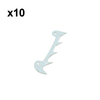 Holzfforma 10PCS Bumper Spike For ST MS260 026 028 MS290 MS390 029 039 MS360 MS340 036 034 MS361 MS380 038 MS381 MS440 MS460 044 046 Chainsaw #1110 664 0501