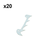 Holzfforma 20PCS Bumper Spike For ST MS260 026 028 MS290 MS390 029 039 MS360 MS340 036 034 MS361 MS380 038 MS381 MS440 MS460 044 046 Chainsaw #1110 664 0501