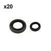 Holzfforma 20PCS Oil Seal Set 18x29.6x5/3 13x19x4 For ST MS440 Chainsaw #9640 003 1972,9640 003 1320