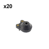 Holzfforma 20PCS Annular Buffer For ST MS440 MS460 044 046 Chainsaw #1128 790 9900
