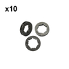 10PCS 3/8"-7T 7 Spline Rim 3/8" 7T & .325" 7T Drive Sprocket Rim For Stihl Chainsaw