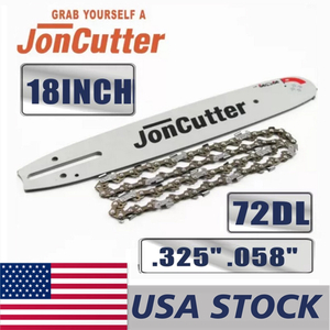 US STOCK-18 inch .325 .058 72DL Saw chain and Guide Bar Combo For JonCutter G4500 Chainsaw 2-4 Days Delivery Time Fast Shipping For US