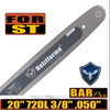 Holzfforma® 20inch 3/8 .050 72DL Guide Bar For Stihl MS360 MS361 MS362 MS380 MS390 MS440 MS441 MS460 MS461 MS660 MS661 MS650