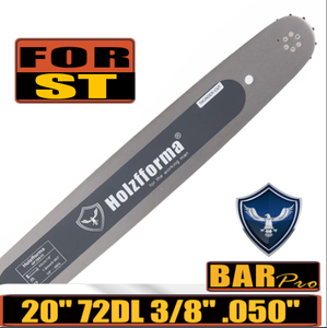 Holzfforma® 20inch 3/8 .050 72DL Guide Bar For Stihl MS360 MS361 MS362 MS380 MS390 MS440 MS441 MS460 MS461 MS660 MS661 MS650