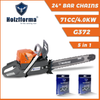 71cc Holzfforma G372 Chainsaw Power Head 24" Bar Standard Ripping Skip Chain