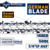 3/8"LP .043"(1.1mm) 14inch 50DL Semi Chisel Saw Chain 61PMM350