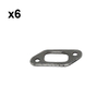 Holzfforma 6PCS Muffler Gasket For HUS 357 359 Chainsaw #503 91 66-01