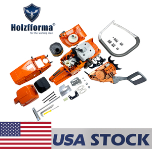 US STOCK-Holzfforma 93.6CC G395 Gasoline Chain Saw Power Head Already Tested All parts are For Husqvarna 394 395 Chainsaw Covers Muffler and Air Filter not Assembled