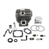 50mm Cylinder Piston Kit Gasket Oil Seal Needle Cage Decompression Valve Spark Plug Fuel Oil Line Filter For Stihl MS440 Chainsaw
