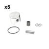 5PCS 46mm Piston Kit And Piston Needle Bearing Chainsaw Repair Parts For Husqvarna 55 Chainsaw