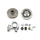 Holzfforma Clutch Chain Sprocket with Drum Needle E-clip Oil Pump Worm Gear Combo For ST MS460 046