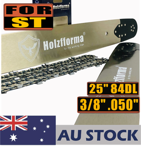 AU STOCK only to AU ADDRESS - Holzfforma® Pro 24 or 25inch 3/8 .050 84DL Guide Bar & Full Chisel Saw Chain Combo For Stihl Chainsaw MS360 MS361 MS362 MS380 MS390 MS440 MS441 MS460 MS461 MS660 MS661 MS650 2-4 Days Delivery Time Fast Shipping For AU Customers Only