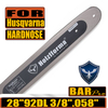 Holzfforma® Pro 3/8 .058 28inch 92DL Duromatic Solid Bar Hardnose For Many Husqvarna Chainsaws like Husqvarna 61 66 266 268 272 281 288 365 372 385 390 394 395 480 562 570 575