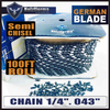 1/4".043" 100FT 2400DL Roll Saw chain With 40 Sets Matched Connecting links and 25 Boxes