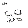 Holzfforma 20PCS Crankcase Gasket Cylinder Gasket Muffler Gasket For ST MS660 066 Chainsaw #1122 029 0507,1122 029 2301,1125 149 0601