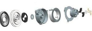 Starter Pulley Spring Housing Pawl Set For G255E Easy Start Recoil Starter PJ250C06A PJ250C06 (Not applicable to genuine ST MS250C)