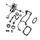 Holzfforma FarmerBoss™ Crankshaft Grooved Ball Bearing Piston Needle Cage Fuel Line Filter Gasket Set Combo For ST MS440 044 Chainsaw