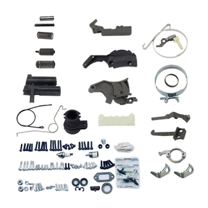 Repair Kit 92in1 Choke Rod Intake Pipe Rubber Sleeve Pawls Spring Throttle Trigger Brake Band Brake Connecting Rod Grooved Plastic Part Brake Lever For Hus362 365 371 372 Chainsaw