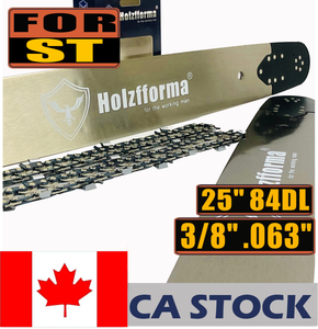 CA STOCK - Holzfforma® 25inch Guide Bar & Full Chisel Saw Chain Combo 3/8 .063 84DL For Stihl Chainsaw MS361 MS362 MS380 MS390 MS440 MS441 MS460 MS461 MS660 MS661 MS650 2-4 Days Delivery Time Fast Shipping For CA Customers Only