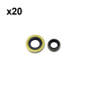 Holzfforma 20PCS FarmerBoss™ Oil Seal Set For ST MS260 MS240 026 024 Chainsaw #9640 003 1600，9640 003 1190