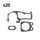 Holzfforma 20PCS Gasket Set For HUS 575 Chainsaw #537 21 26-01